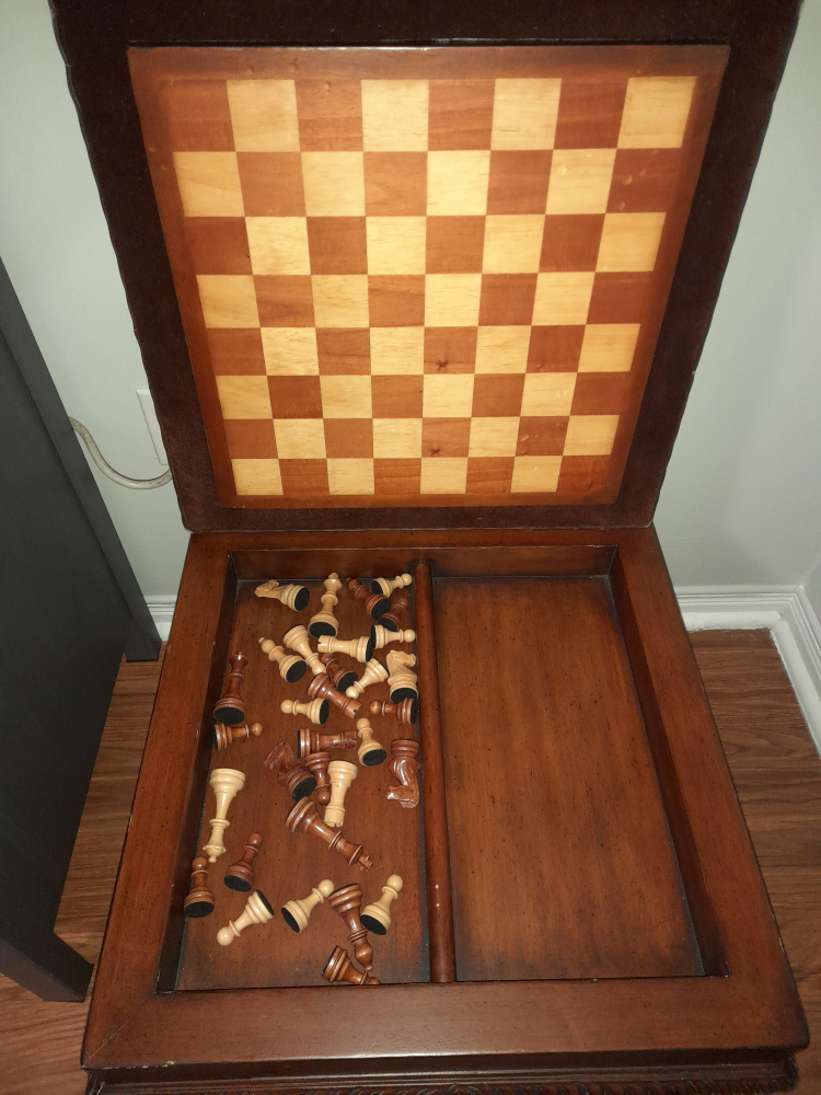 Leather Chess Stool