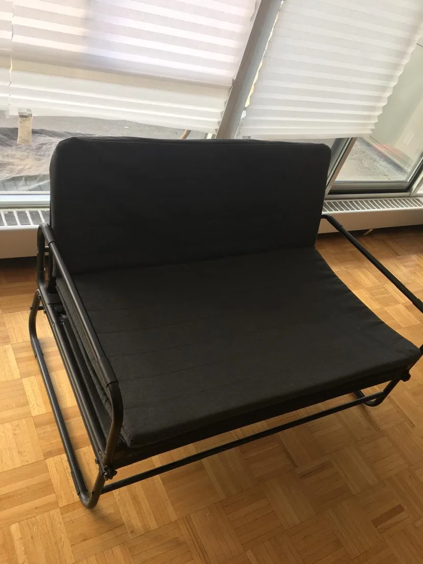 Foldable sofa bed frame and foam mattress thumbnail