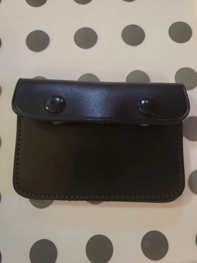 #freecycle Black Leather Wallet thumbnail