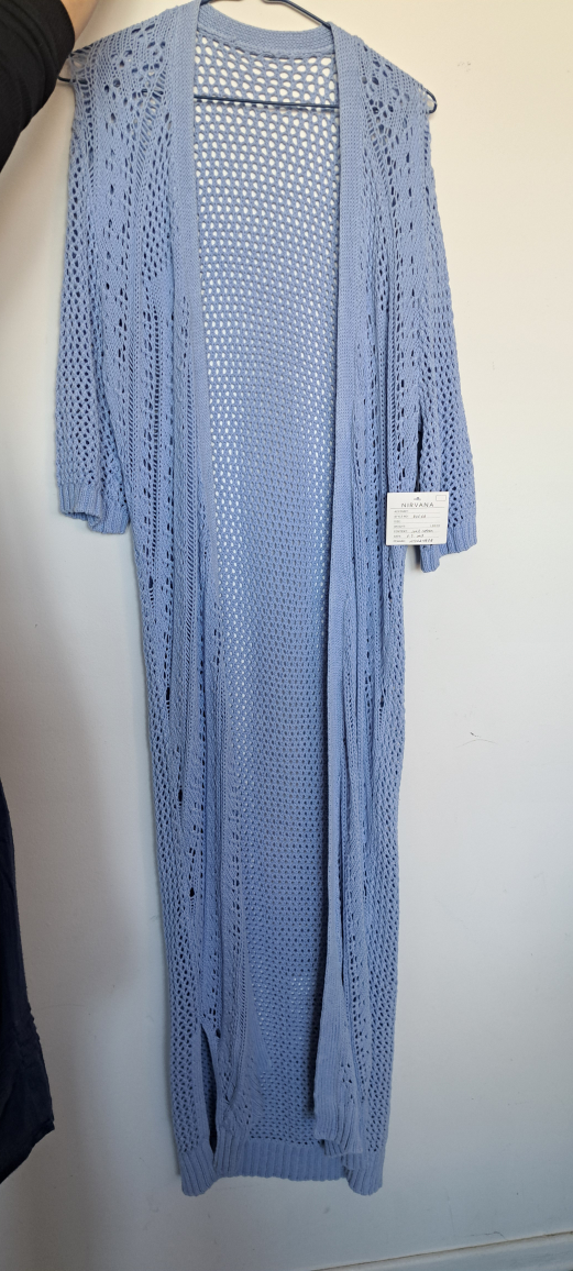 Blue Knit Cardigan