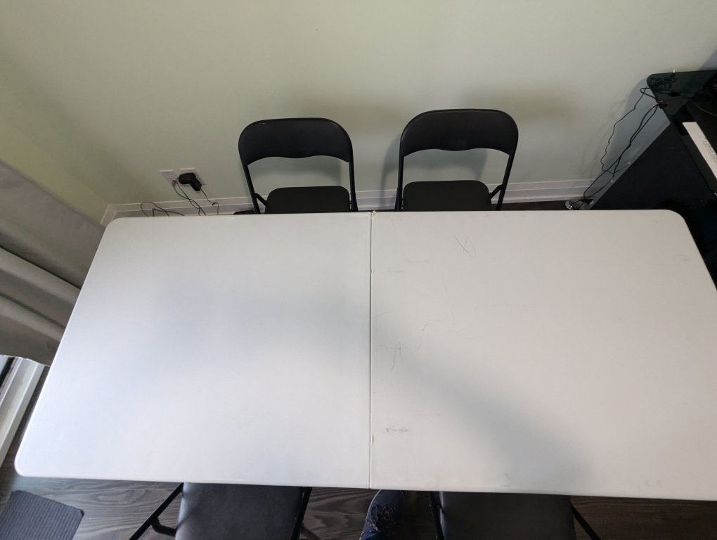 Folding Table and 4 Chairs Set - photo 2