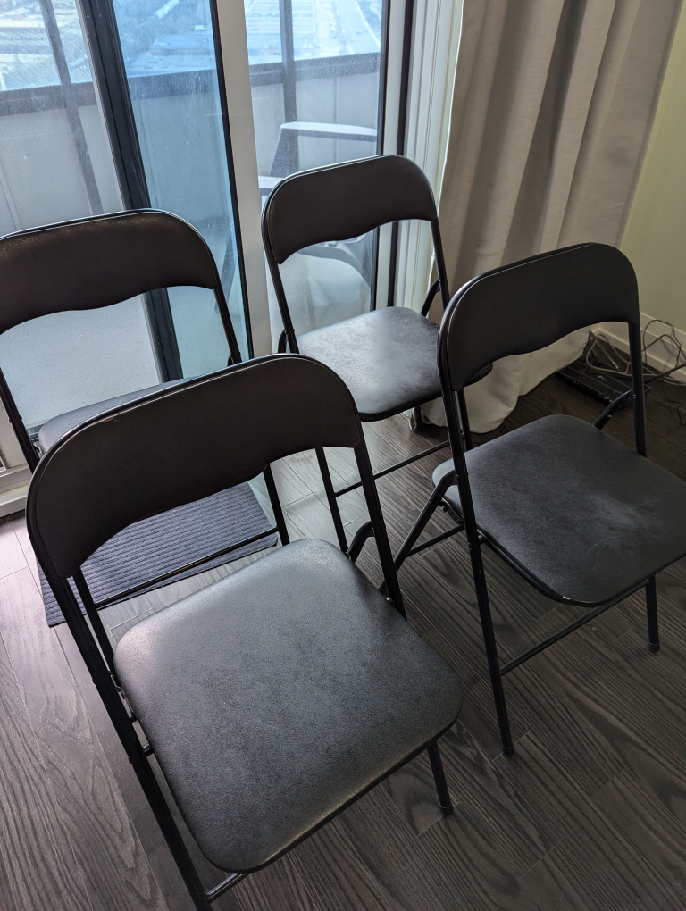 Folding Table and 4 Chairs Set - photo 5