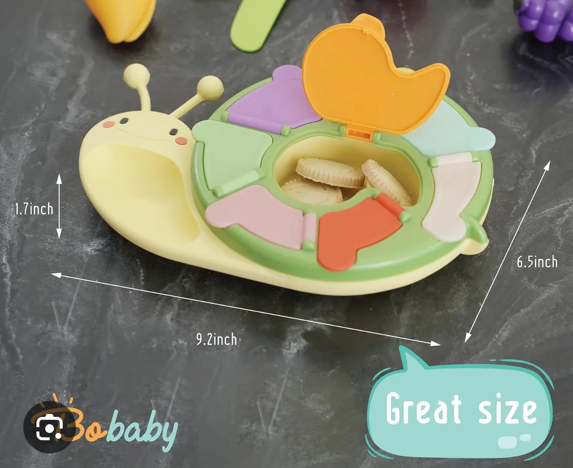 BoBaby Snail Snack Container - Yellow image indicator(3)