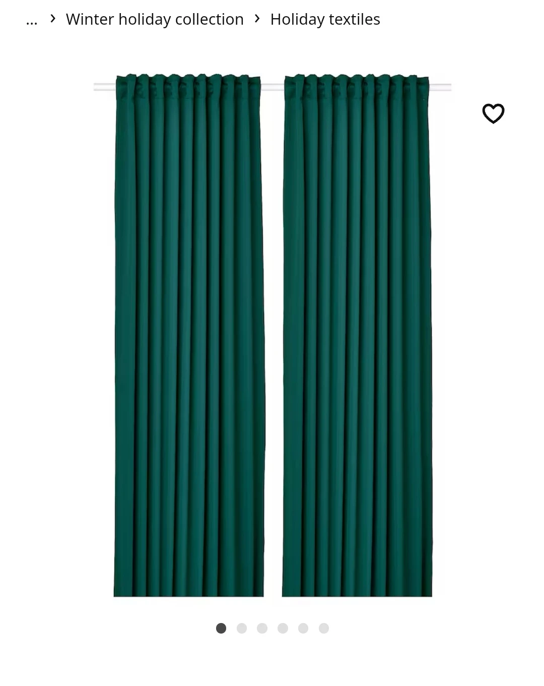 IKEA Emerald Green Curtains