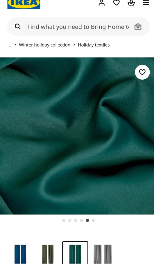 IKEA Emerald Green Curtains - photo 2