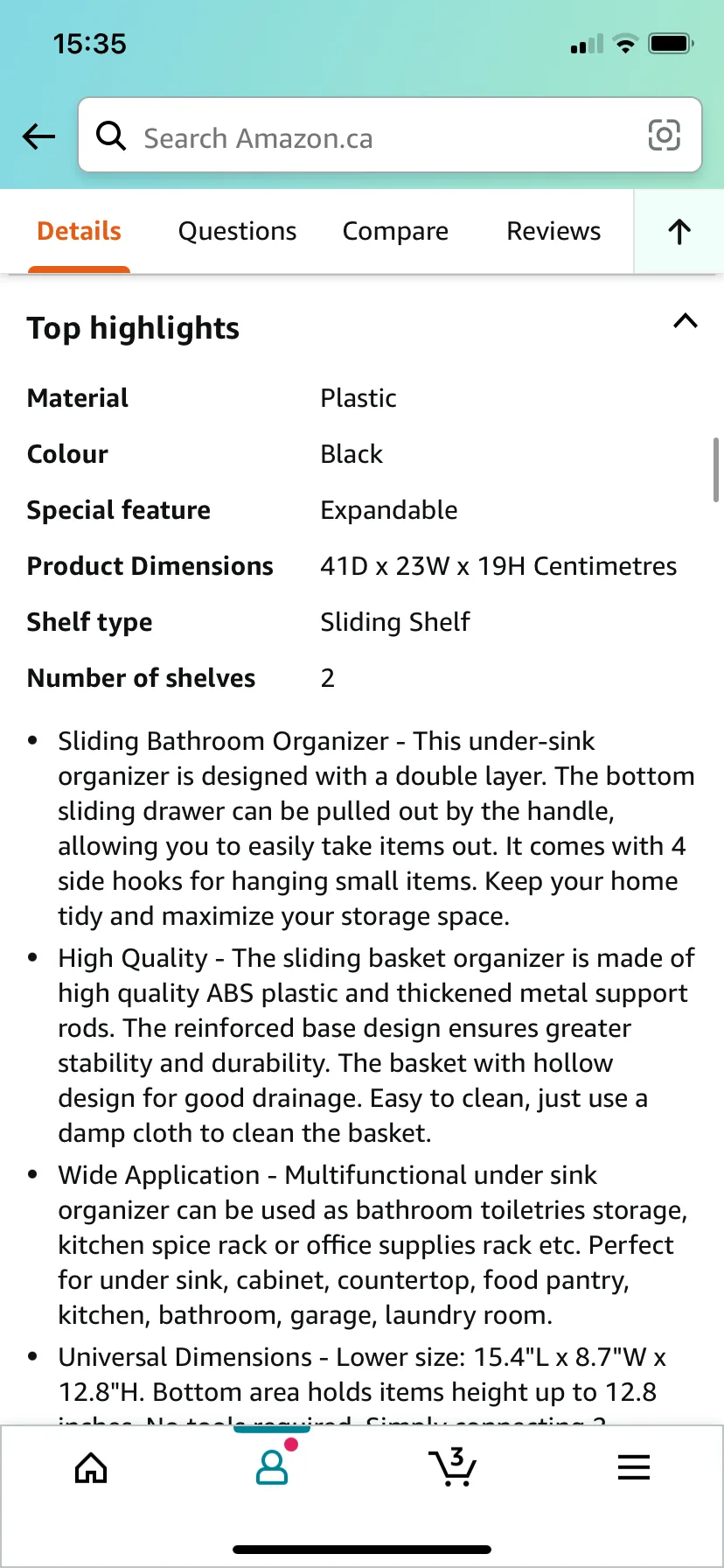 Sink Organizer image indicator(5)