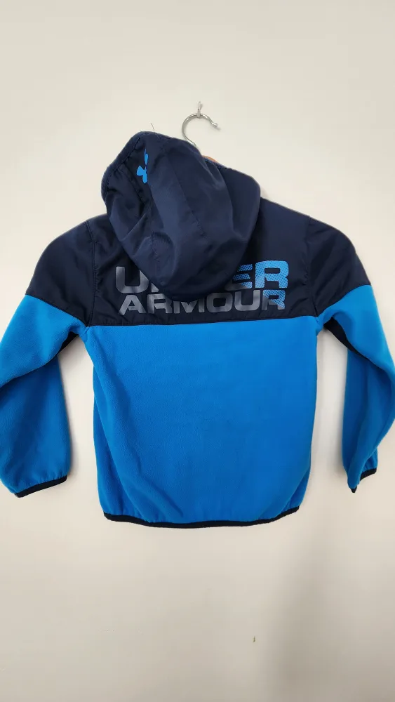 Under Armour Boys' Fleece Jacket, Size 7, Blue image indicator(3)