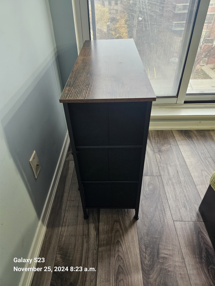 Black Metal 6-Drawer Storage Unit - photo 2