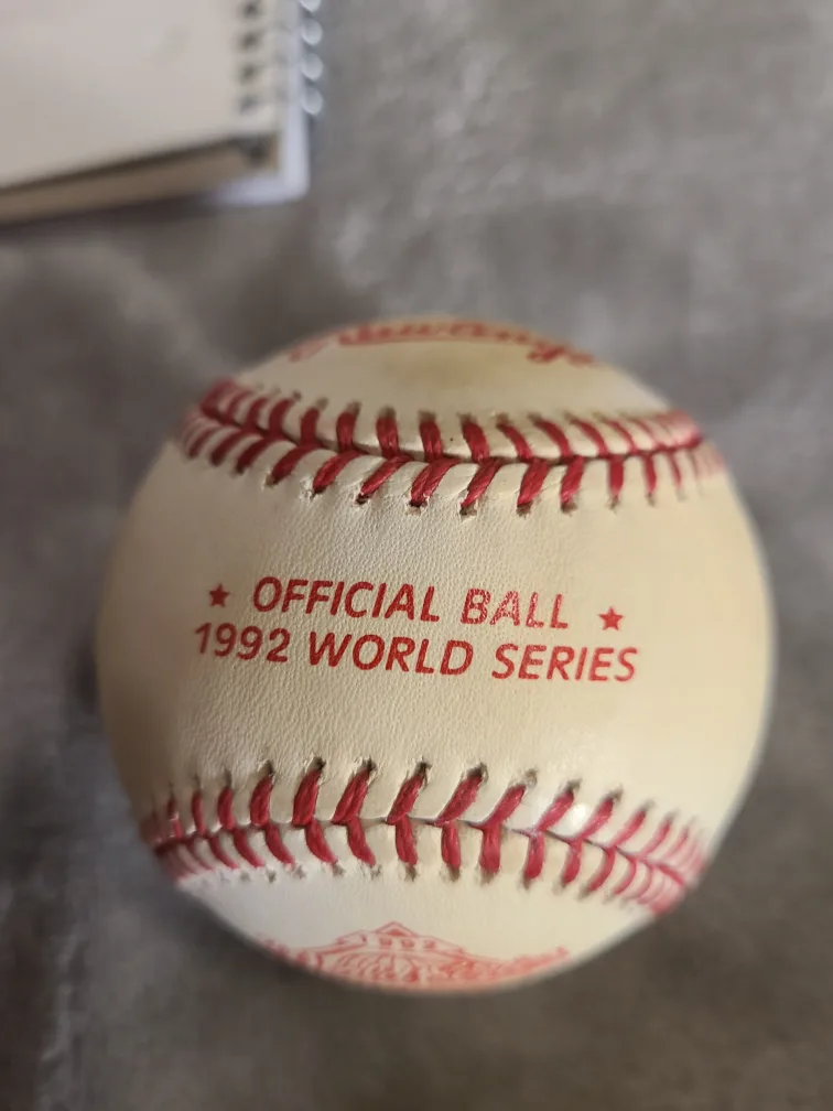 John Olerud Signed 1992 World Series Baseball image indicator(4)