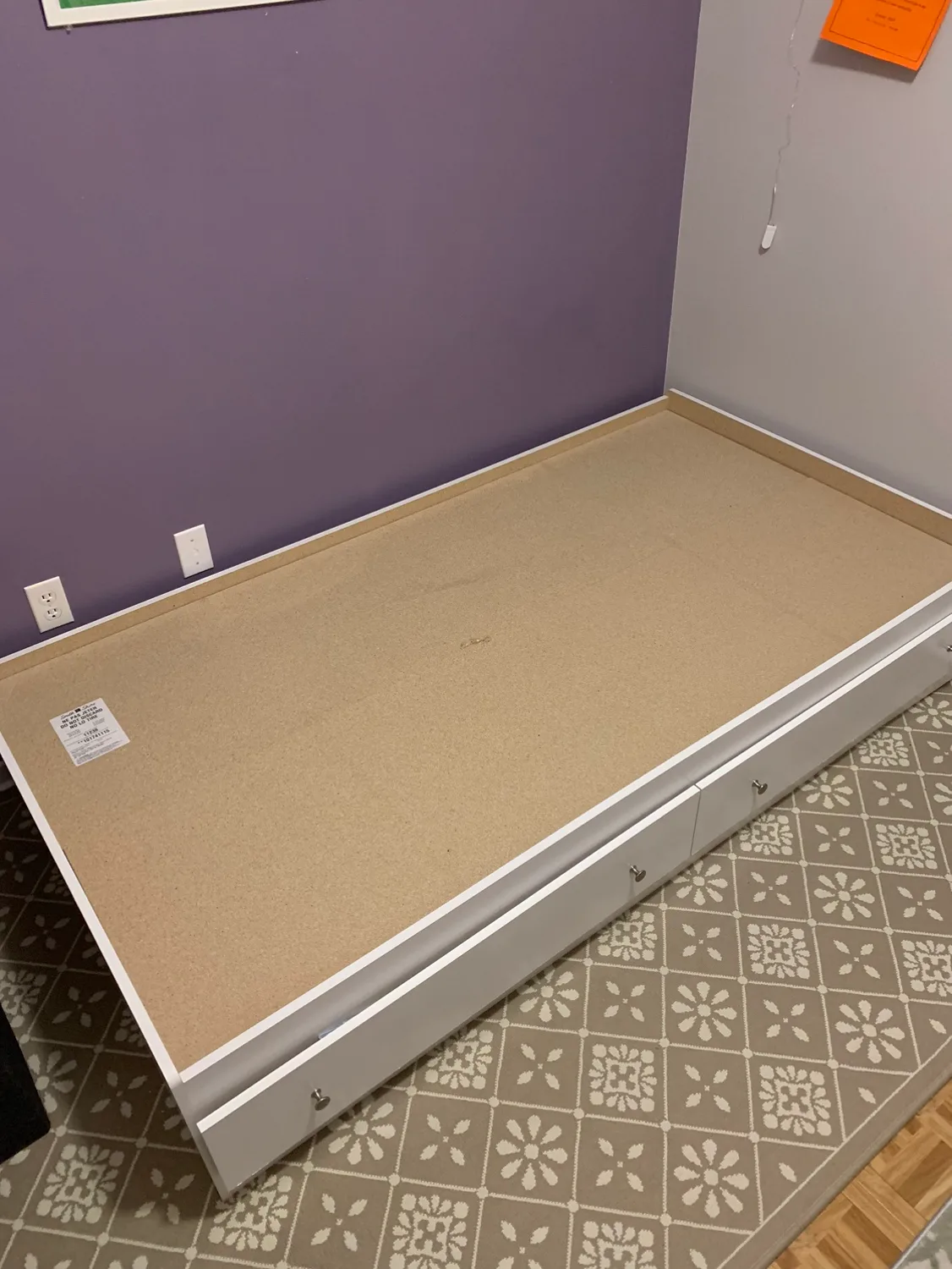 Twin Bed frame with drawers thumbnail