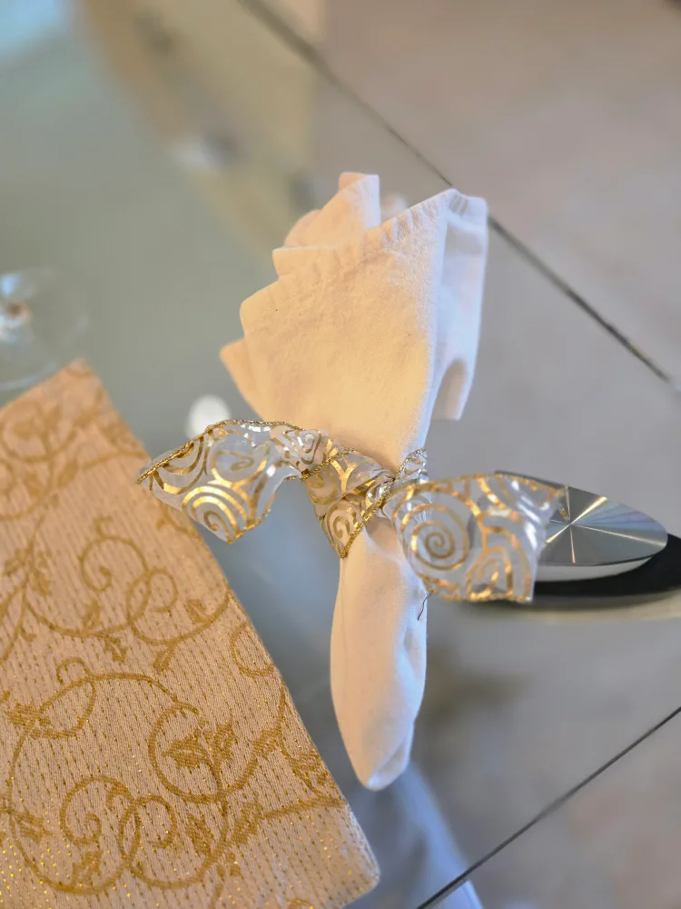 Set of 8 Beige Square Linen Napkin Square thumbnail
