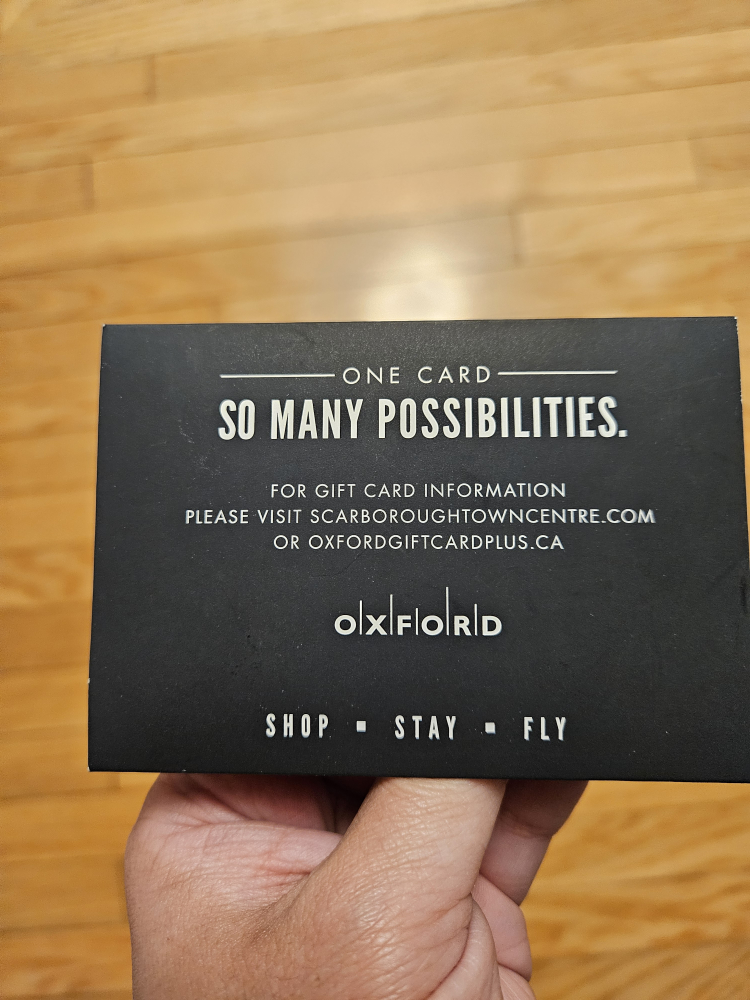 Oxford Gift Card - $44 for $50 value!