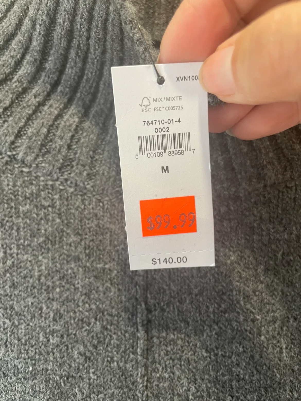 Banana Republic Grey Turtleneck Sweater Dress image indicator(6)