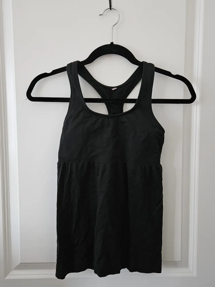 Women's Black Workout Tanks - Size XS/Small image indicator(2)