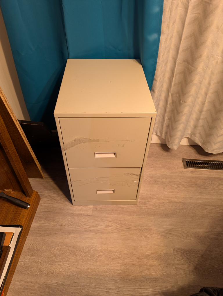 2 Drawer Metal Filing Cabinet
