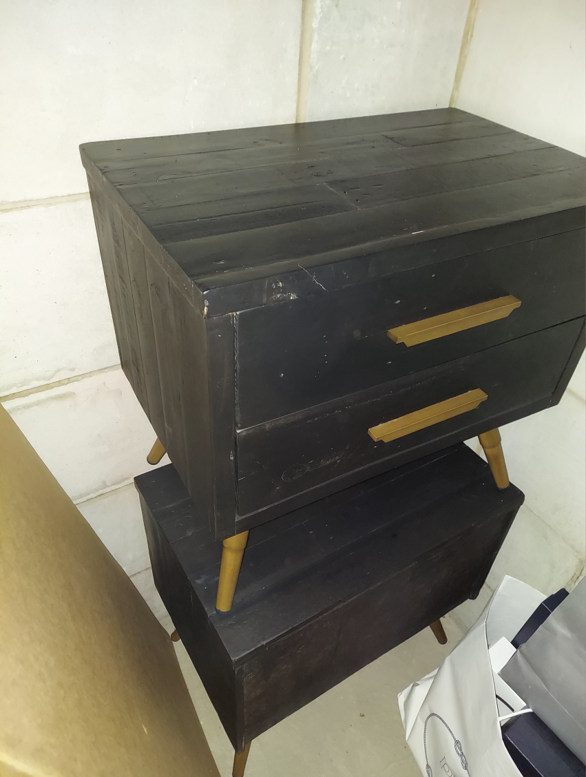 Nova Domus Tabitha Modern Dark Brown Recycled Pine Nightstand - photo 3