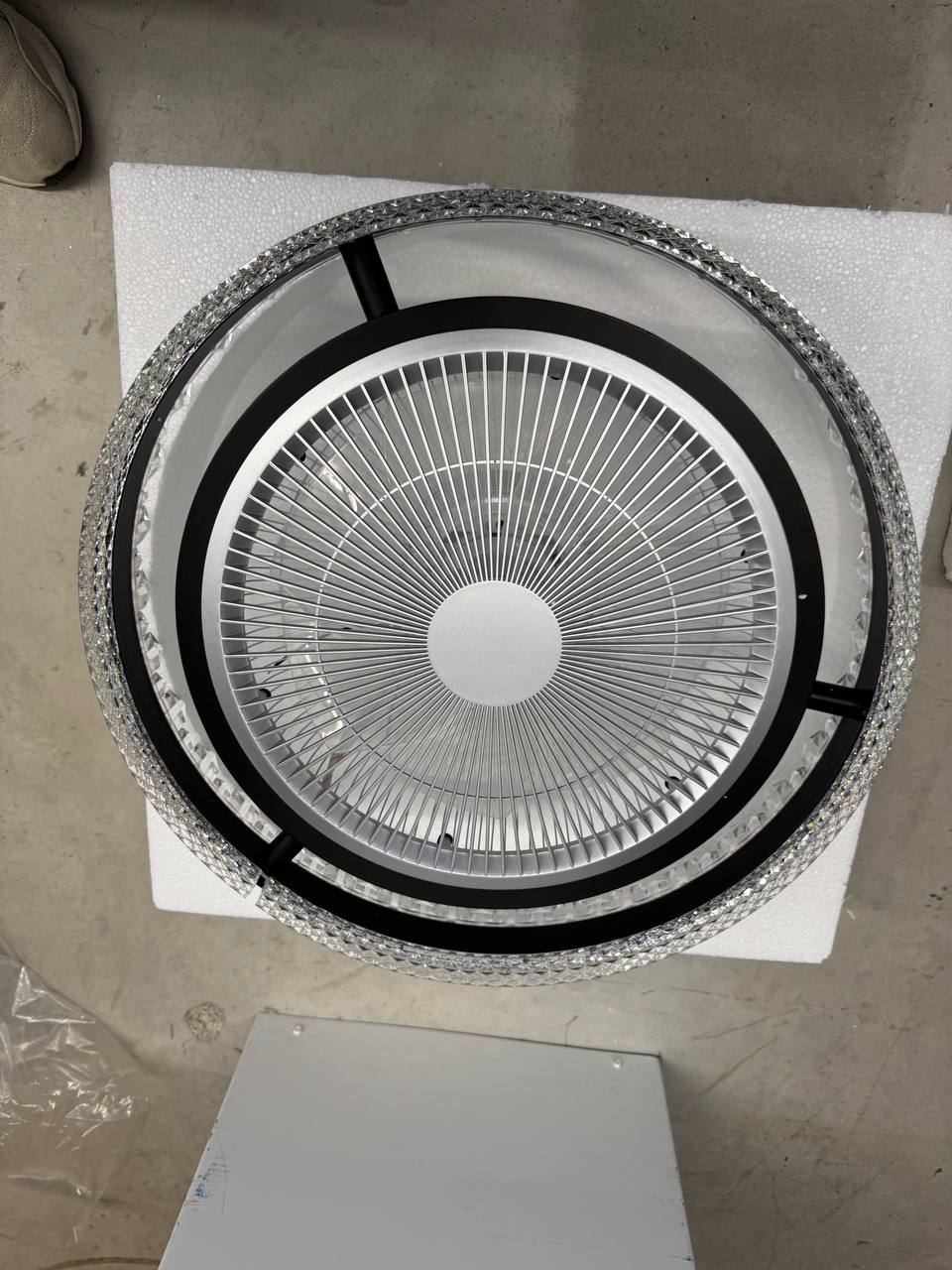 Modern Crystal Ceiling Fan Light