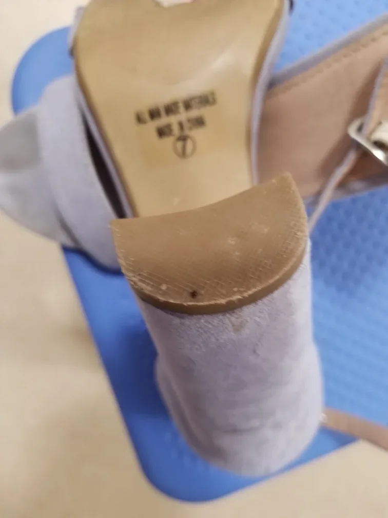 Grey Suede Heeled Sandals thumbnail