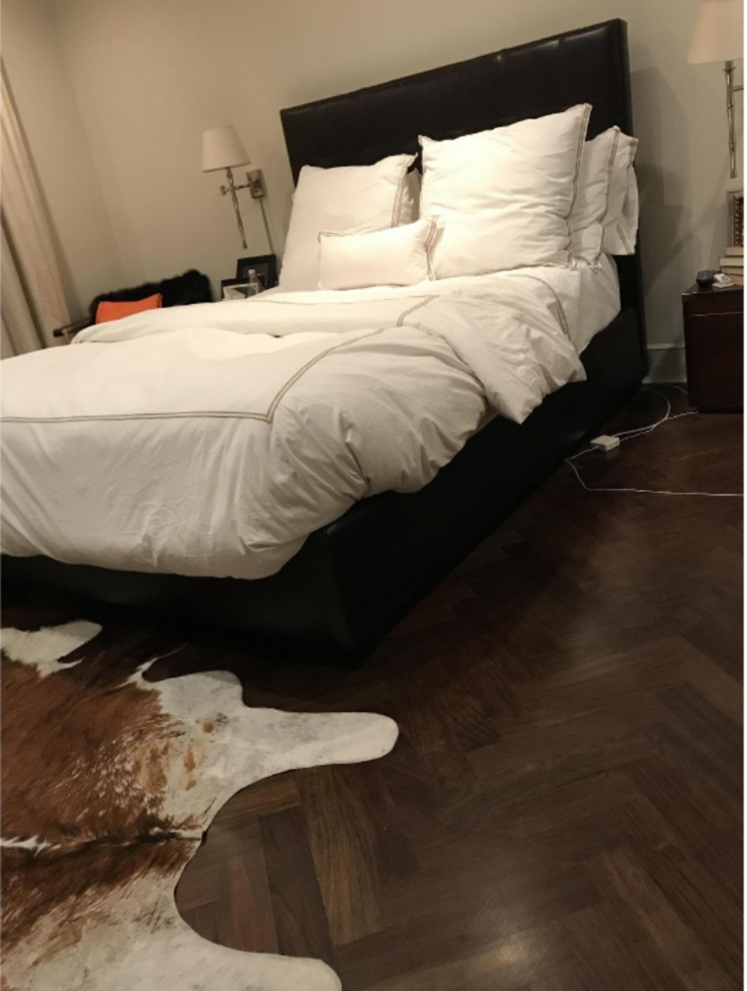 Queen Size Bed Frame with Upholstered Headboard - photo 2