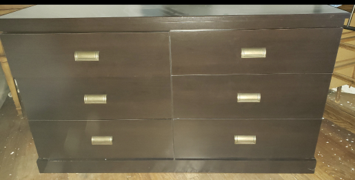 Dark Brown 6 Drawer Dresser