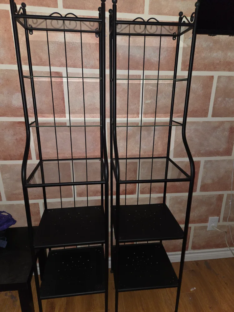 Black Metal Shelf Unit