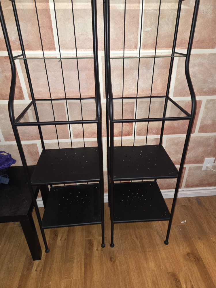 Black Metal Shelf Unit - photo 3