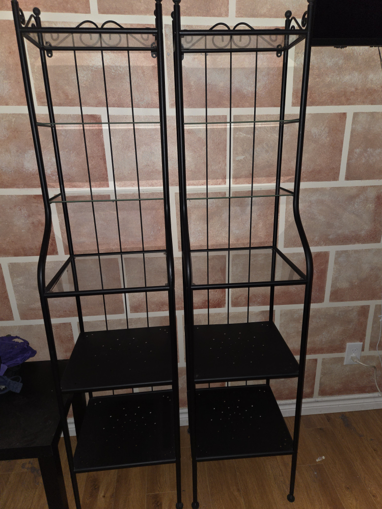 Black Metal Shelf Unit - photo 4