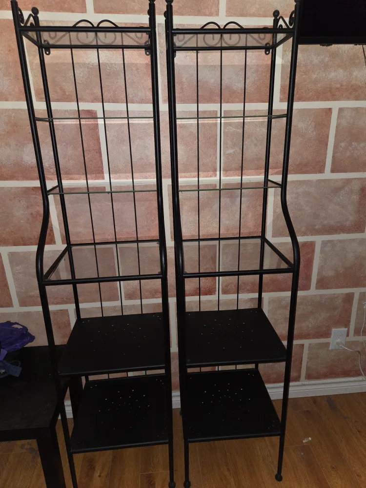 Black Metal Shelf Unit image indicator(4)