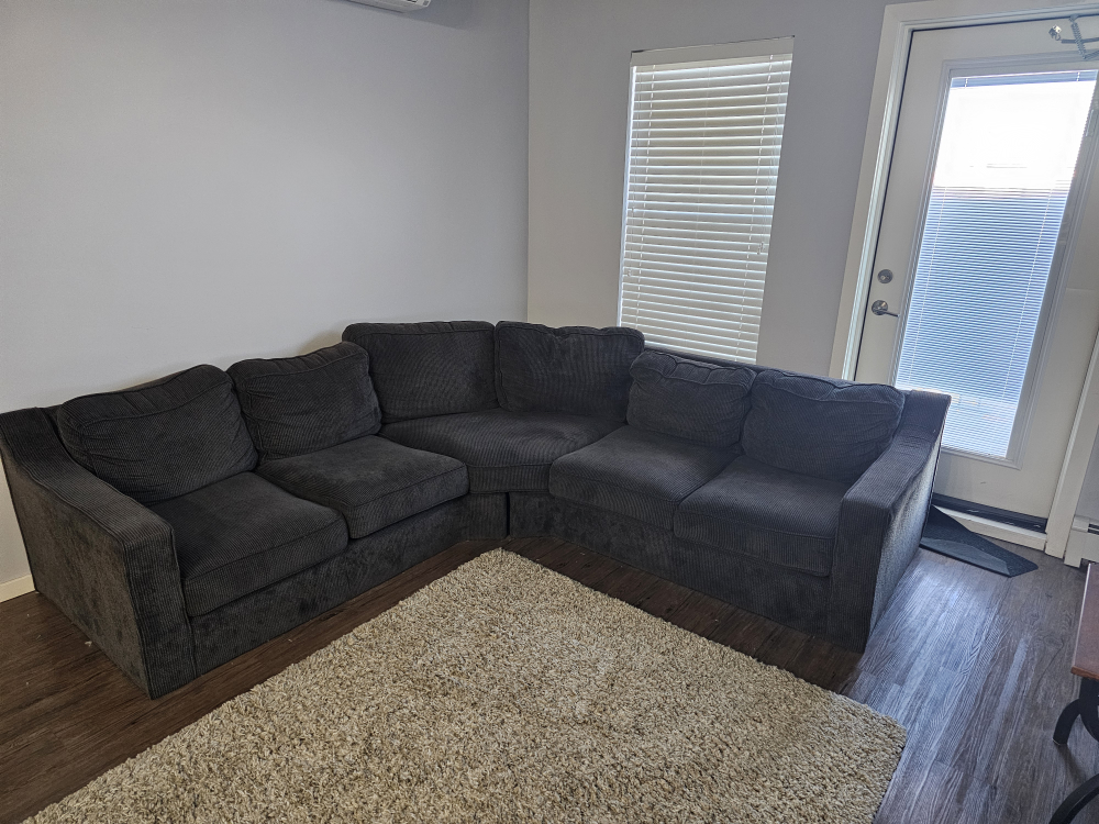 Dark Grey Sectional Sofa - photo 3