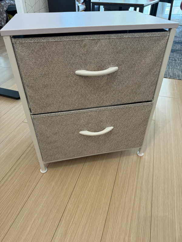 2 Bedside Tables Drawer Storage Organizer