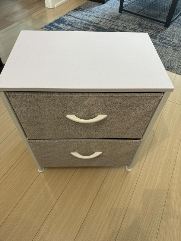 2 Bedside Tables Drawer Storage Organizer - photo 2
