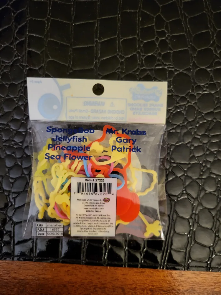 SpongeBob Squarepants Rubber Band Bracelets 2 Pks image indicator(2)