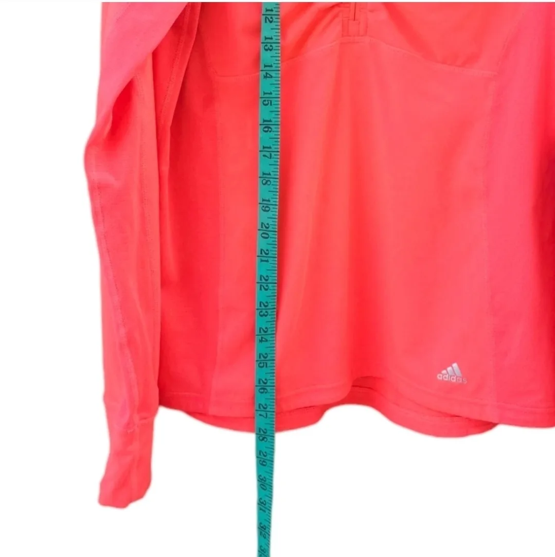 Adidas Neon Peach Half Zip Running Jacket image indicator(10)
