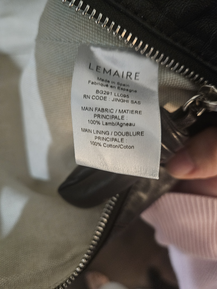 Lemaire Dark Chocolate Leather shoulder Bag - photo 3