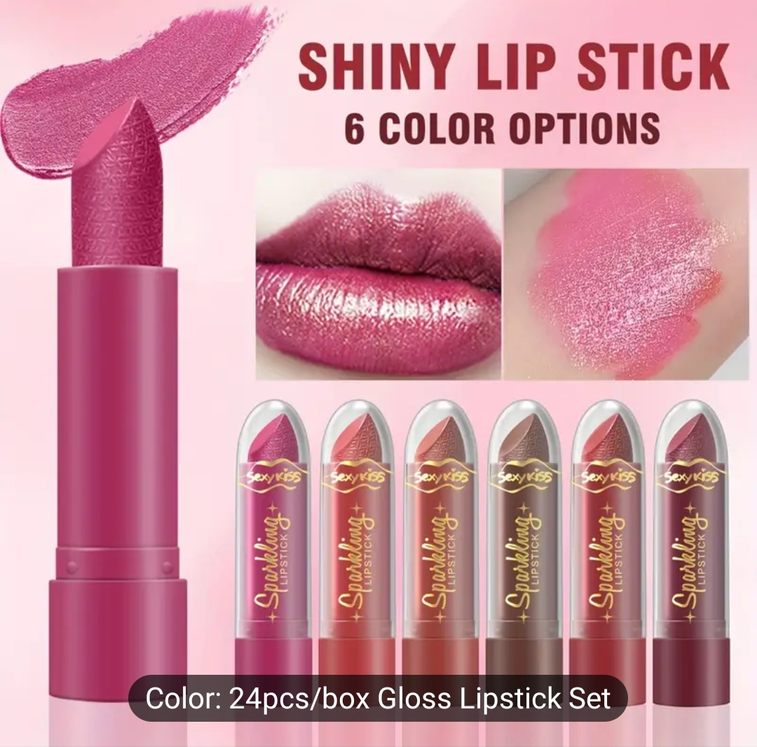 24pcs/box SexyKiss Sparkling Lipstick Set - photo 2
