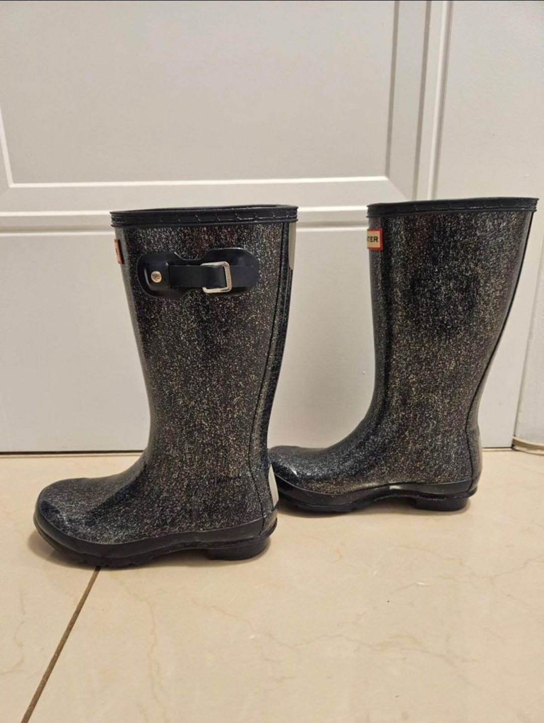Women's Hunter Glitter Rain Boots (Size 5) - photo 3