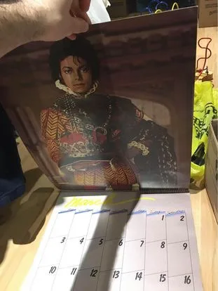 Vintage 1985 Michael Jackson Calendar image indicator(6)