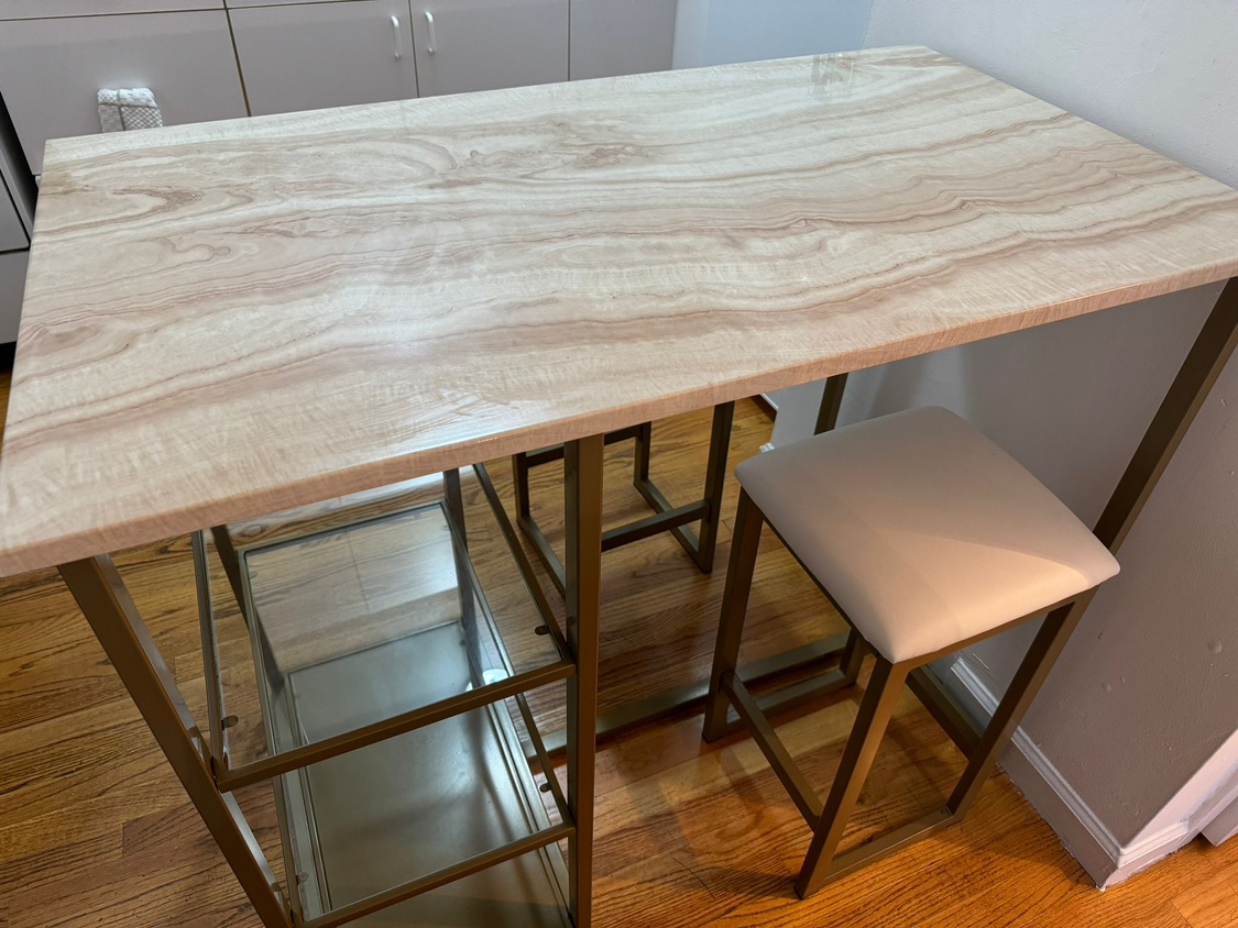 Kitchen Cart with Two Stools - photo 4