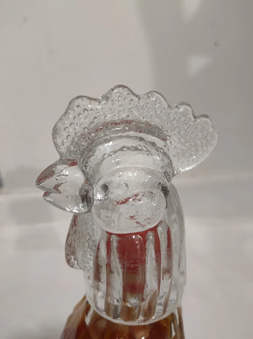Rooster Shaped Glass Bottle with Peppers and Corn image indicator(7)