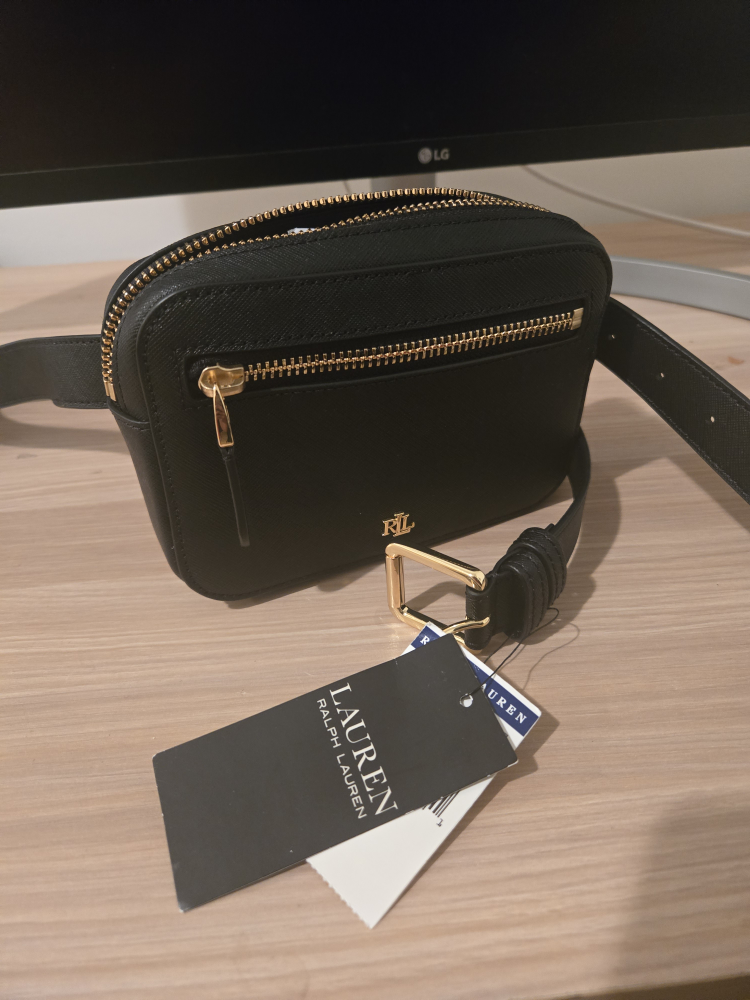 Lauren Ralph Lauren Black Belt Bag