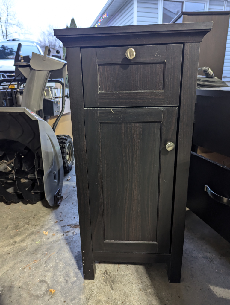 Black Entrance Cabinet or Small Nightstand