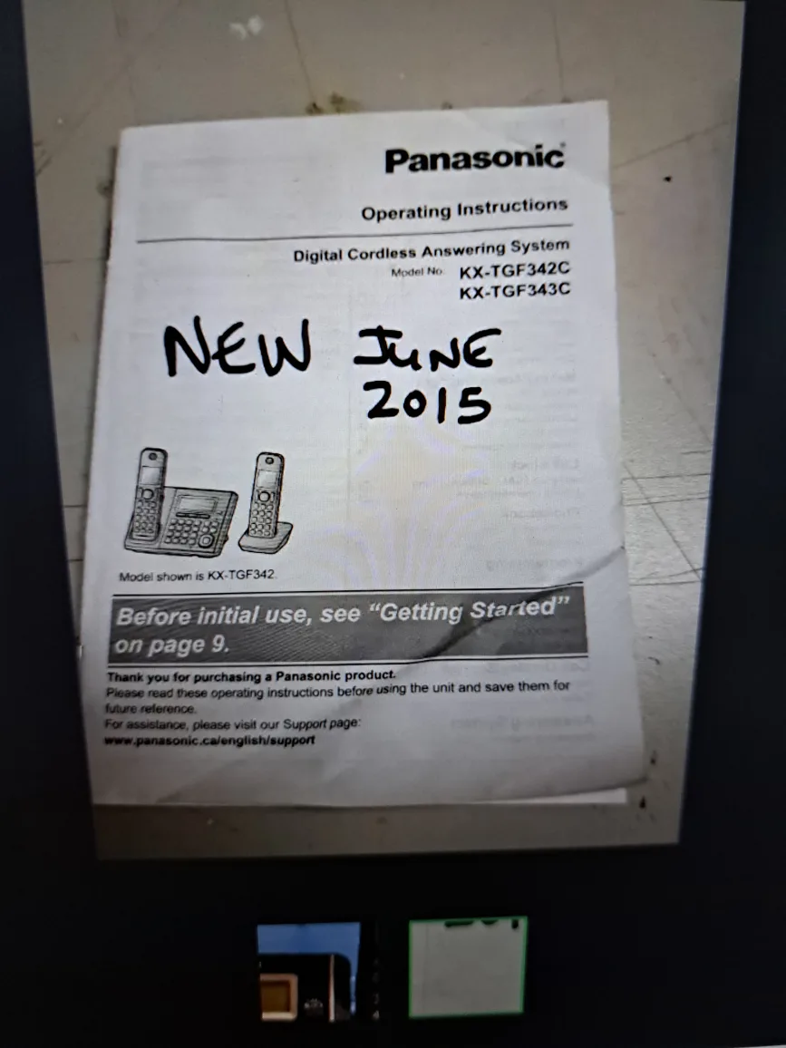 Panasonic KX-TG342C Cordless Phone with Answering System image indicator(2)