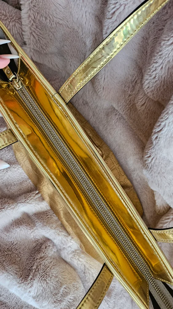 Kate Spade Gold Tote Bag image indicator(2)