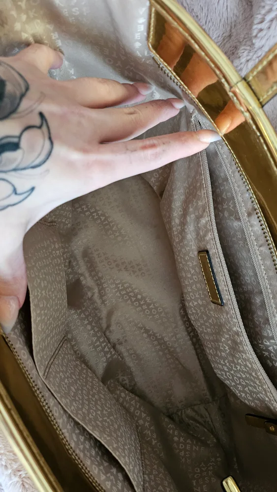 Kate Spade Gold Tote Bag image indicator(4)