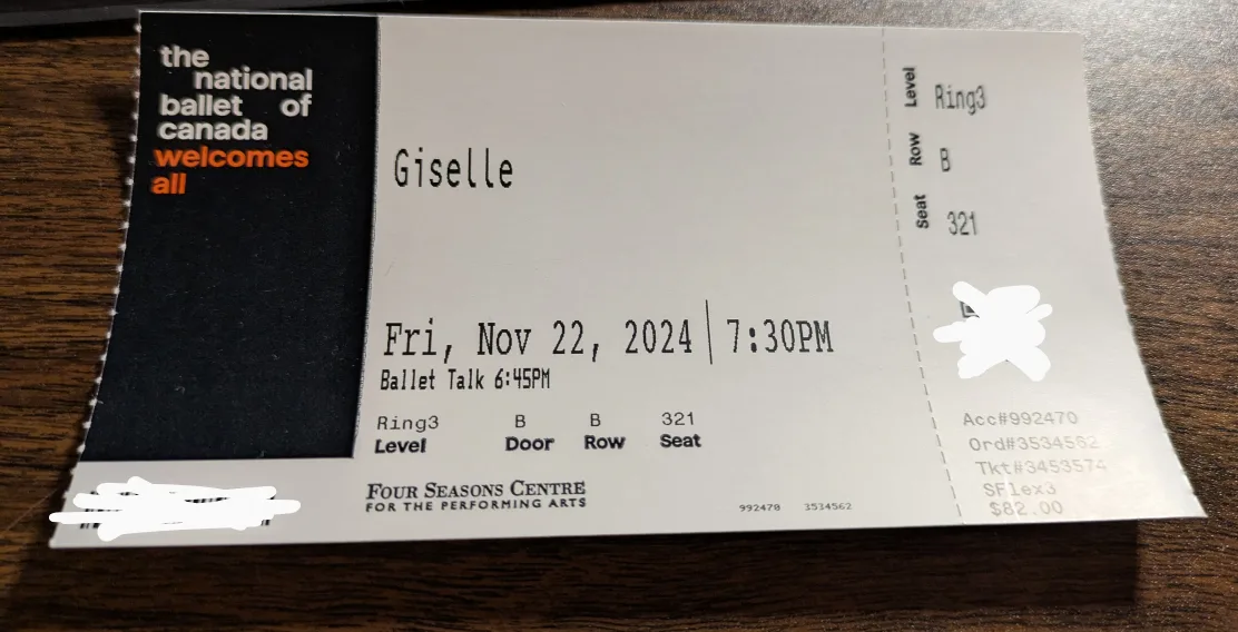 National Ballet of Canada Giselle Ticket thumbnail