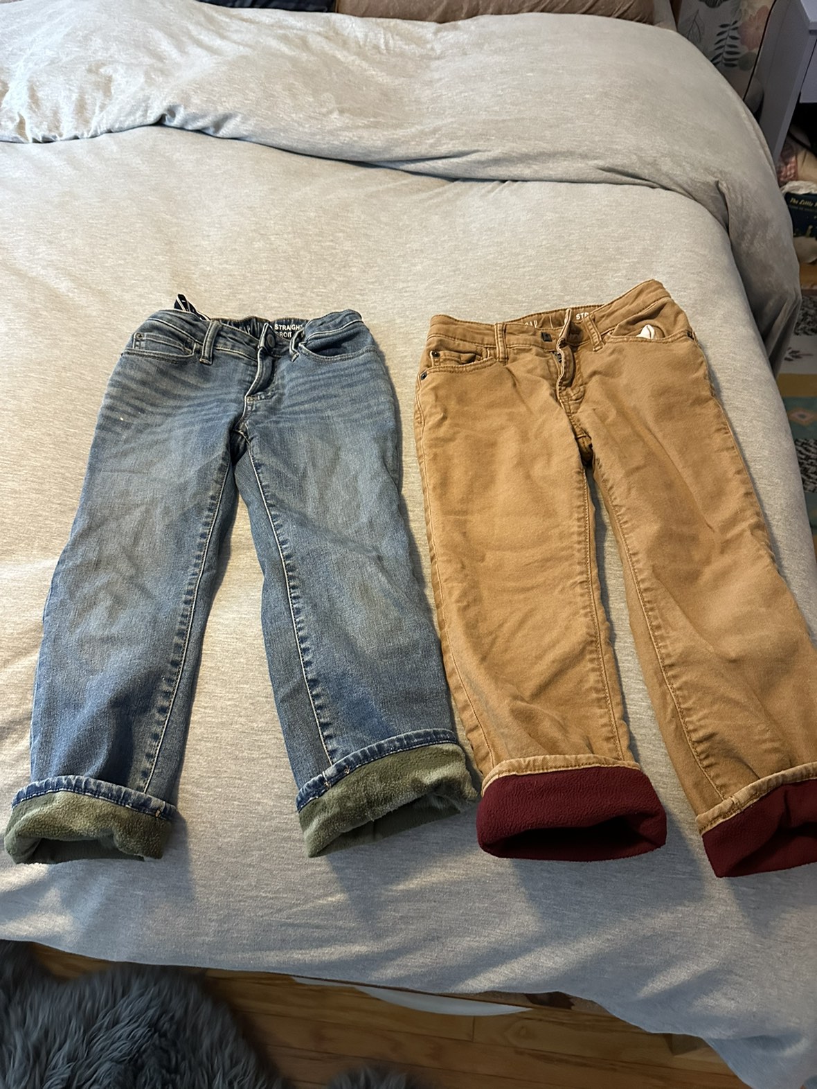 6/7 gap  fleeced lined jeans. New condition