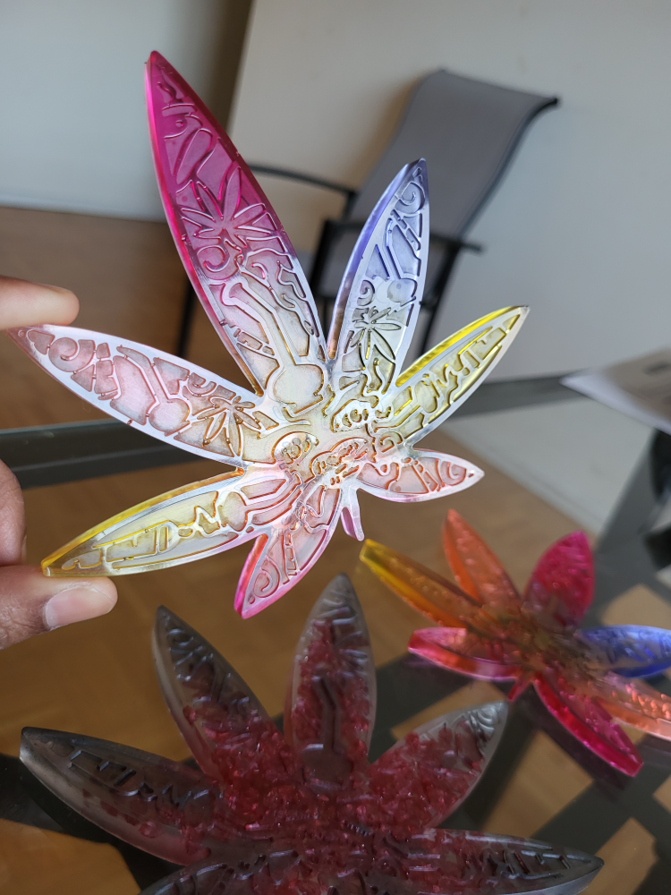 Leaf coaster