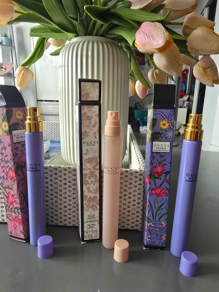 EMPTY REFILLABLE Gucci Flora Gorgeous Gardenia Perfume Set Karrot