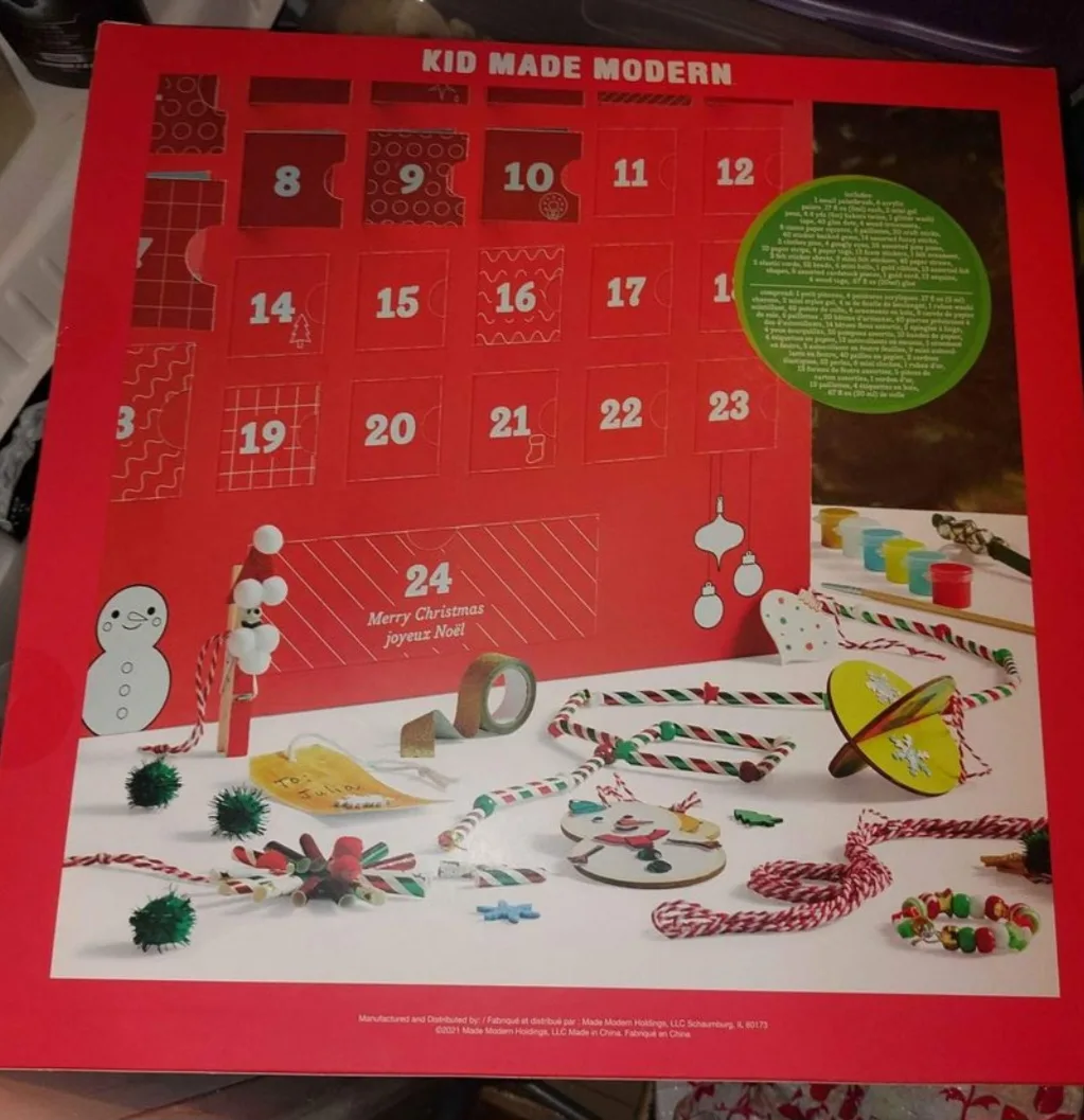 Kid Made Modern Ornament-A-Day Advent Calendar EUC image indicator(2)