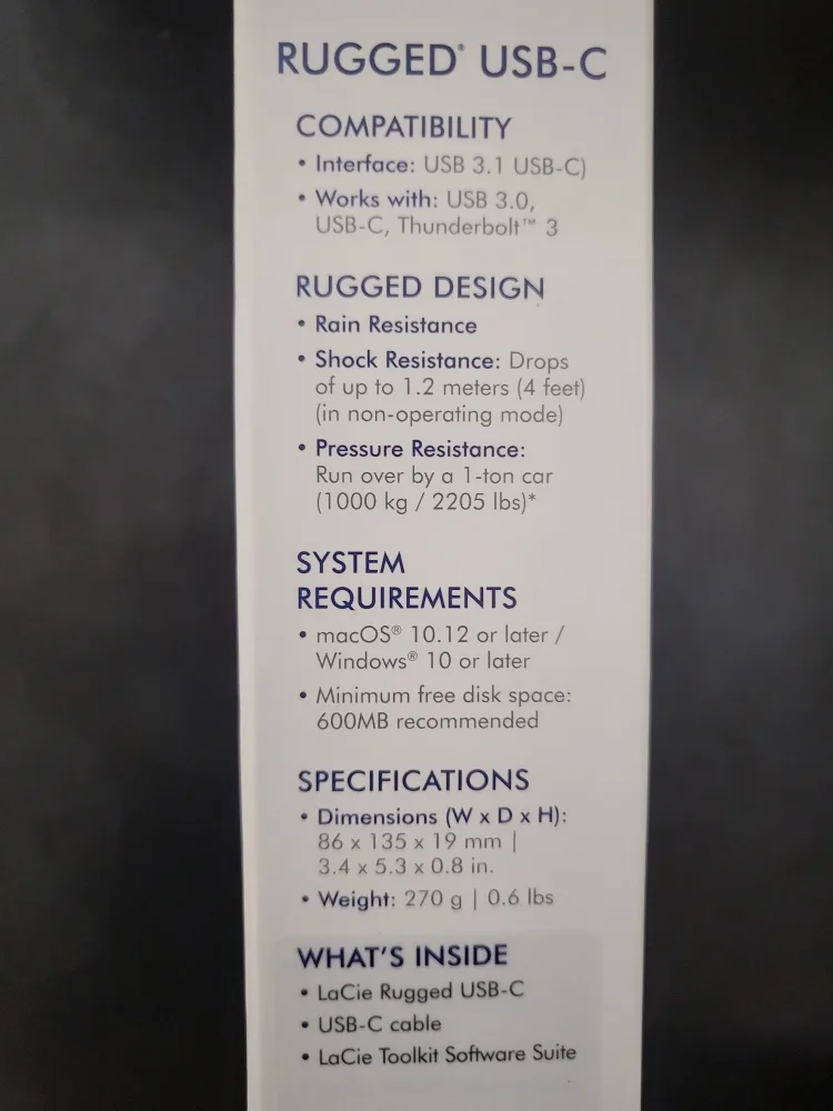 🧡 Boxed with Invoice - USB-C 1TB External Hard Drive image indicator(6)